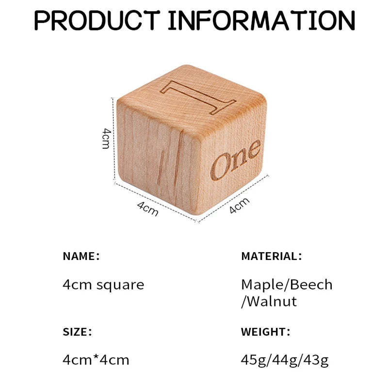1 Set Baby Wooden Building Blocks Set Wooden Toys Natural Organic Wooden Environmental Protection Toys Wooden Building Blocks - Thrive & Baby