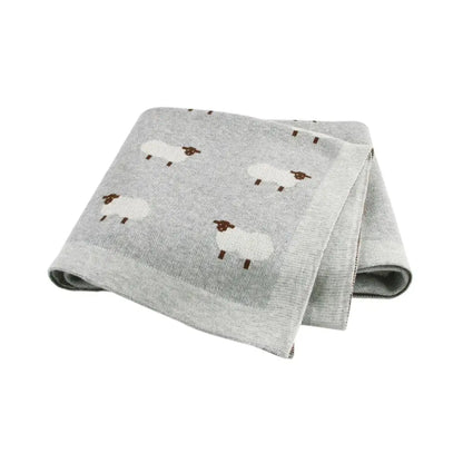 Knitted Baby Swaddle Blanket - Thrive & Baby