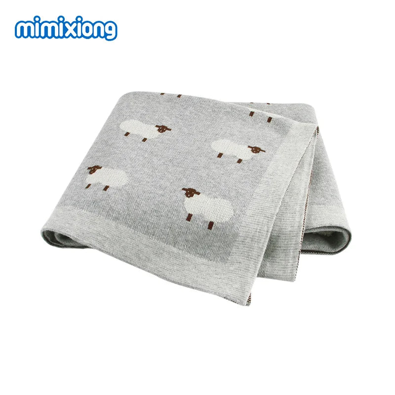 Knitted Baby Swaddle Blanket - Thrive & Baby