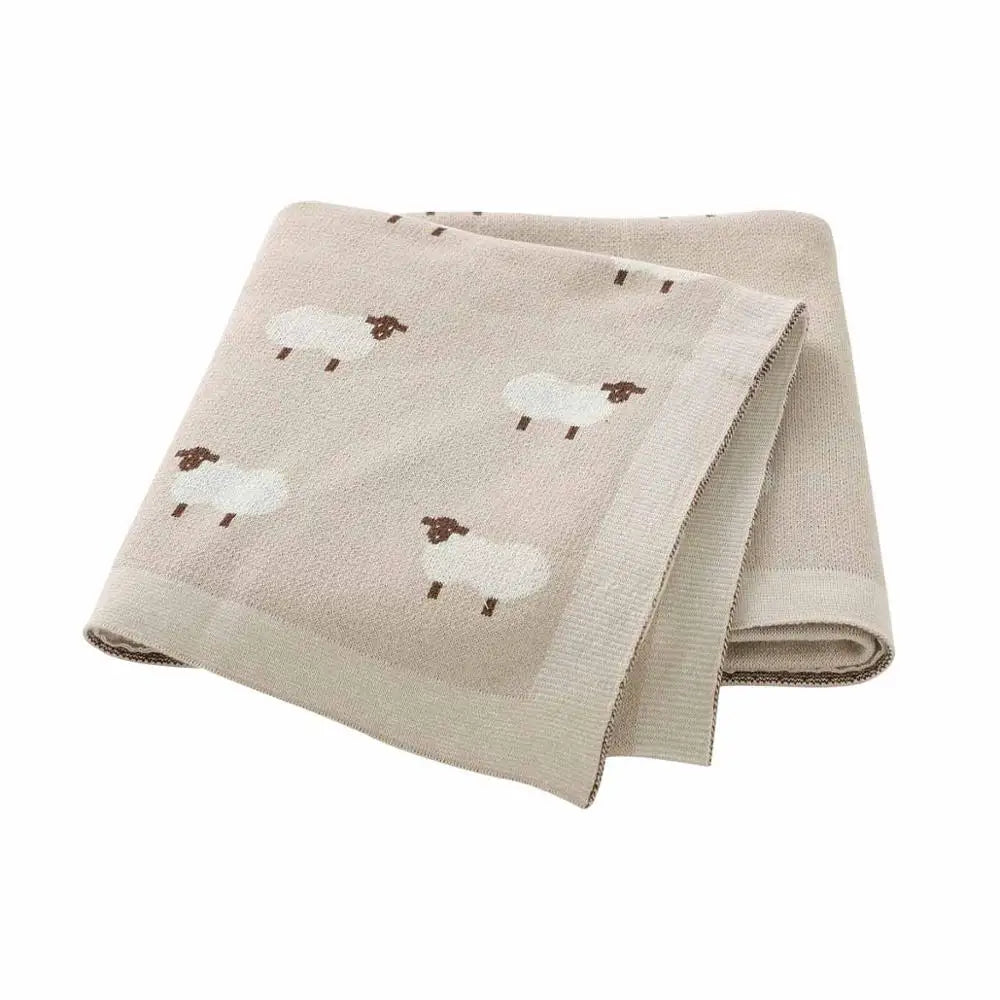 Knitted Baby Swaddle Blanket - Thrive & Baby