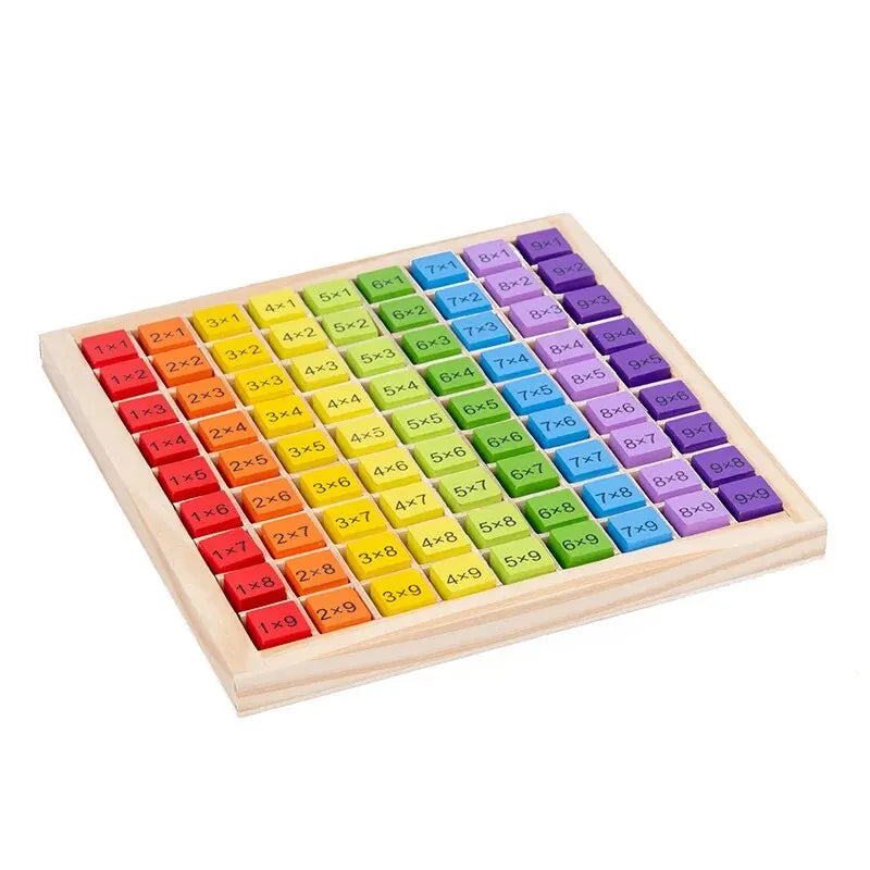 Montessori Educational Wooden Math Toys For Kids Children Baby Toys 99 Multiplication Table Math Arithmetic Teaching Aids - Thrive & Baby