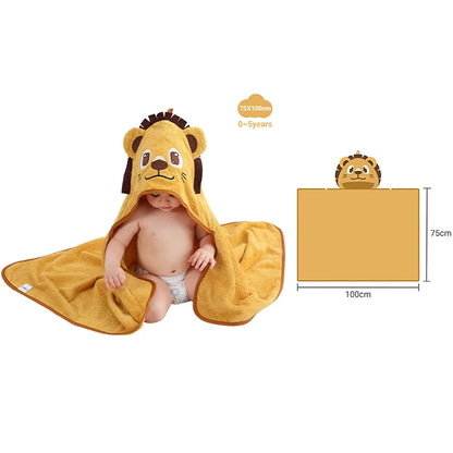 Lion Hooded Baby Towel - Thrive & Baby