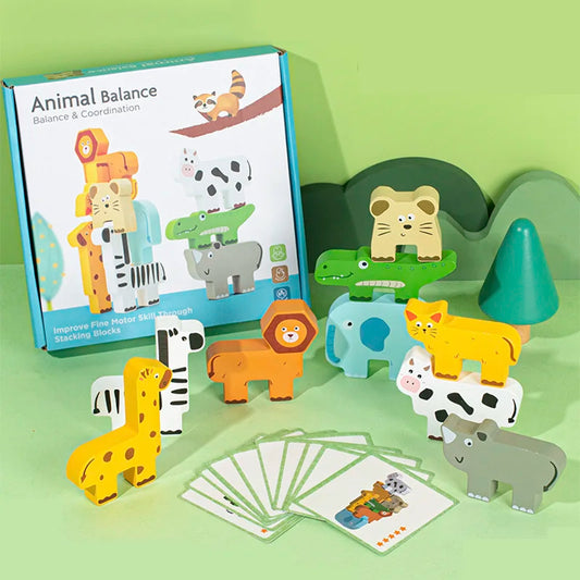 Wooden Animal Stacking Toy - Thrive & Baby