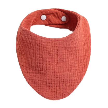 Baby Bibs Organic Cotton Muslin Scarf Burp with for Triangle Gauze Water Absorb Bandana for Boys Girls - Thrive & Baby