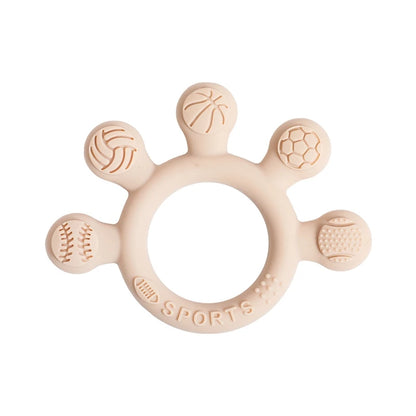 1pc Silicone Teether Baby 0 12 Months Teething Toys Teether Ring Silicone Baby Teether Toys for Toddler BPA Free Baby Toys Gifts - Thrive & Baby