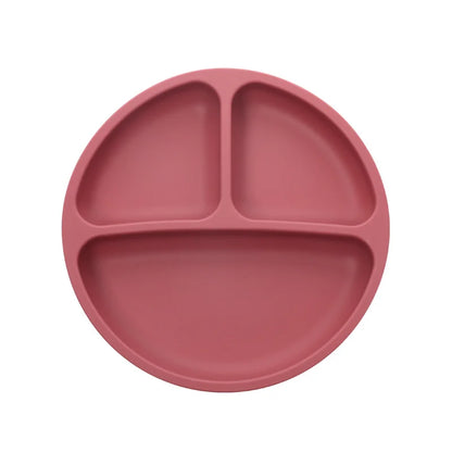 Baby Silicone Suction Cup Bowl Cute Bear Design Macaron Color 100% Food Grade Silicone BPA Free Double plate design for meals - Thrive & Baby