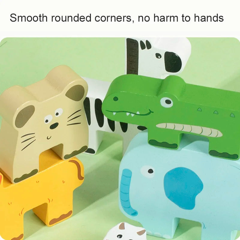 Wooden Animal Stacking Toy - Thrive & Baby