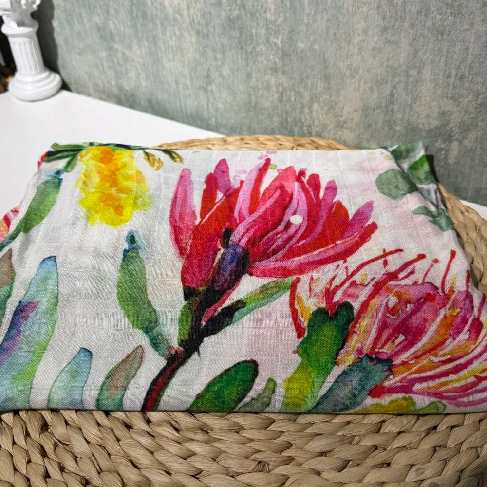 2016 Organic Cotton Swaddle Blanket - Ultra-Soft Temperature-Regulating Baby Wrap - Thrive & Baby