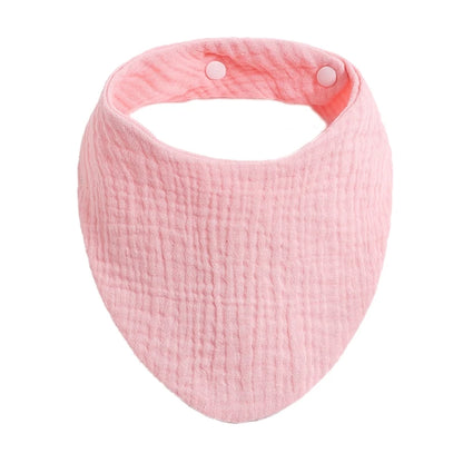 Baby Bibs Organic Cotton Muslin Scarf Burp with for Triangle Gauze Water Absorb Bandana for Boys Girls - Thrive & Baby