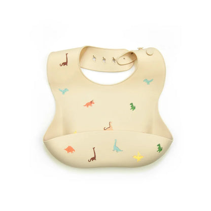Baby Silicone Bib Waterproof Infant Bibs Fashionable Newborn Feeding Cloth Toddle Bibs Adjustable Saliva Towel For Boys Girls - Thrive & Baby