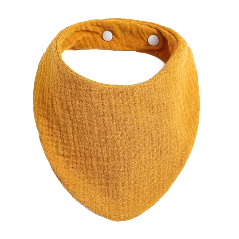 Baby Bibs Organic Cotton Muslin Scarf Burp with for Triangle Gauze Water Absorb Bandana for Boys Girls - Thrive & Baby