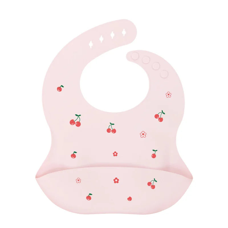Baby Silicone Bib Waterproof Infant Bibs Fashionable Newborn Feeding Cloth Toddle Bibs Adjustable Saliva Towel For Boys Girls - Thrive & Baby