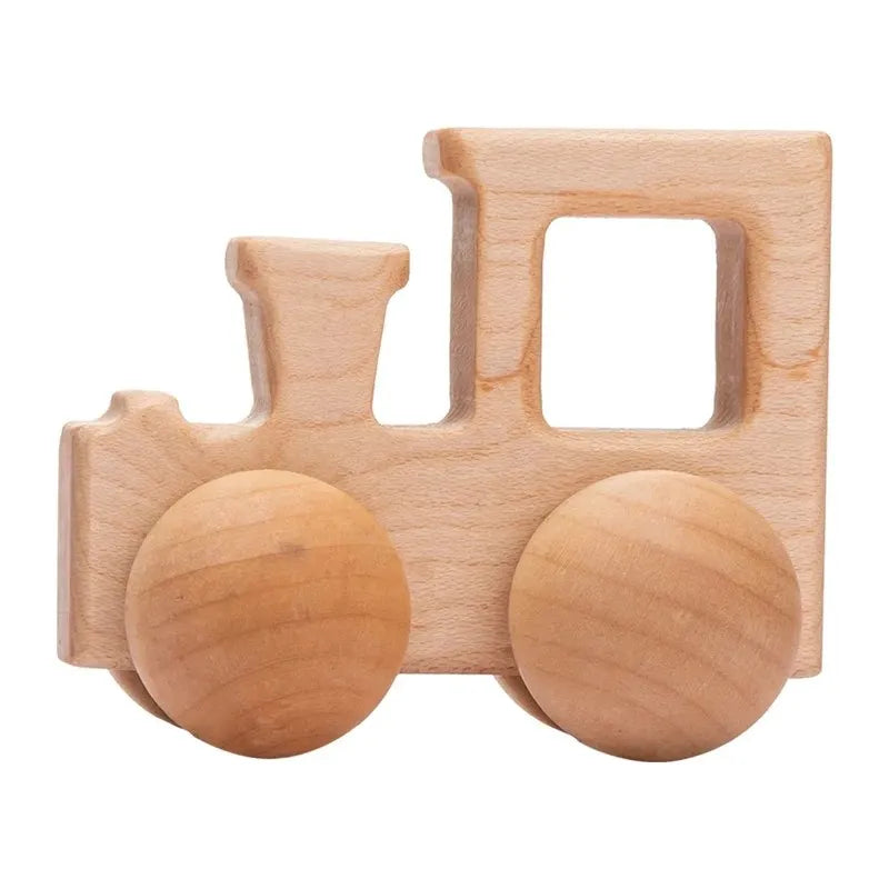 Baby Wooden Car Wooden Child Block For Babies BPA Free Organic Beech Animal Shape Baby Toy  Car Montessori Toys  Handmade Crafts - Thrive & Baby