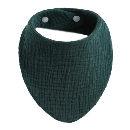 Baby Bibs Organic Cotton Muslin Scarf Burp with for Triangle Gauze Water Absorb Bandana for Boys Girls - Thrive & Baby