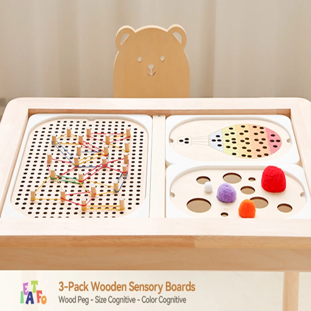 Montessori Sensory Tray Board Game,Early Educational Toys for Children Fine Motor skill Training Toys Sort Sensory Baby Toy Gift - Thrive & Baby
