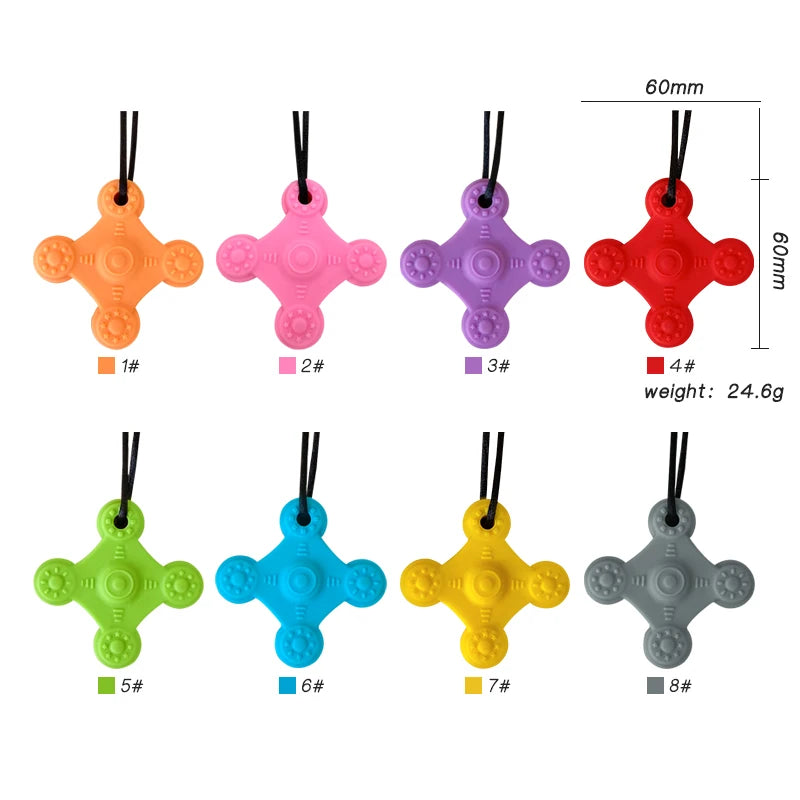 Silicone Chew Necklace Toy - Thrive & Baby