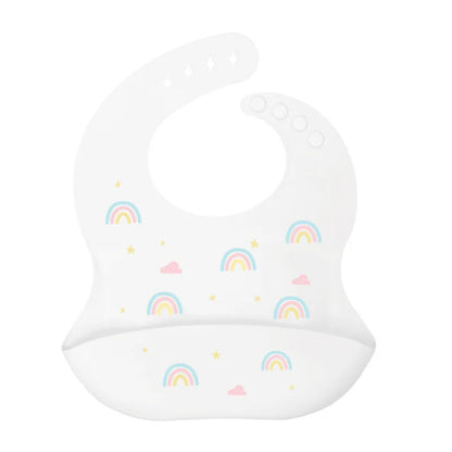 Baby Silicone Bib Waterproof Infant Bibs Fashionable Newborn Feeding Cloth Toddle Bibs Adjustable Saliva Towel For Boys Girls - Thrive & Baby