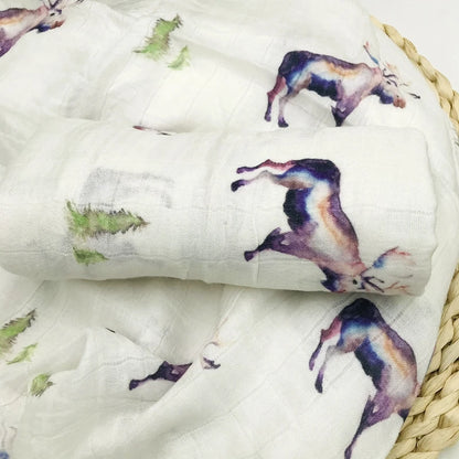 2016 Organic Cotton Swaddle Blanket - Ultra-Soft Temperature-Regulating Baby Wrap - Thrive & Baby