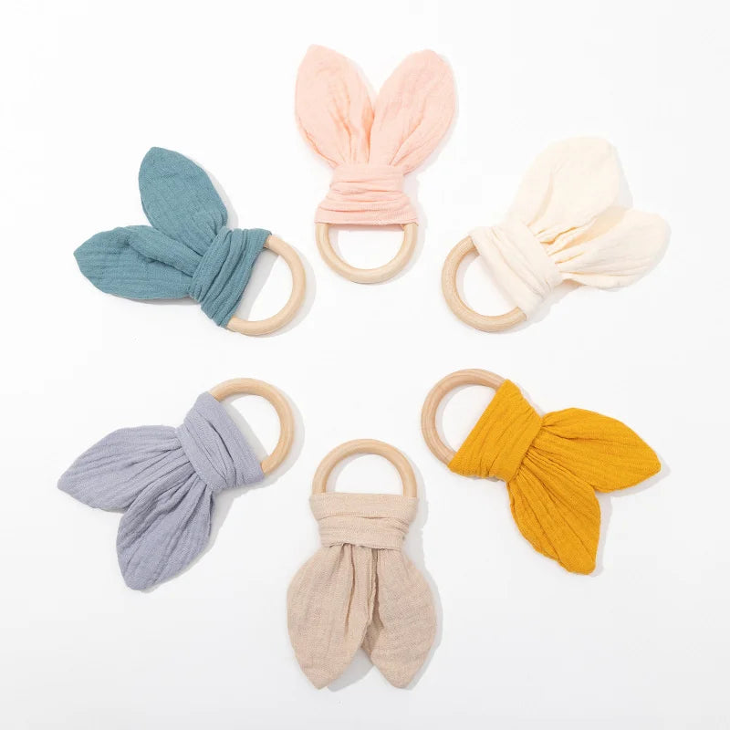 Organic Cotton Baby Nursing Bib Toddlers Burp Cloth For Boys Girls Rabbit Sleeping Dolls Blanket Newborn Soothe Appease Towel - Thrive & Baby