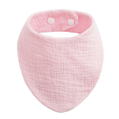 Baby Bibs Organic Cotton Muslin Scarf Burp with for Triangle Gauze Water Absorb Bandana for Boys Girls - Thrive & Baby