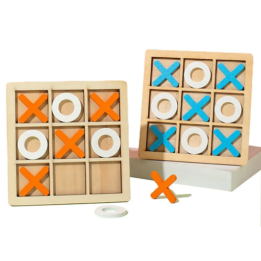 Montessori Play Game Wooden Toy Mini Chess Interaction Puzzle Training Brain Learing Early Educational Toys For Children Kids - Thrive & Baby
