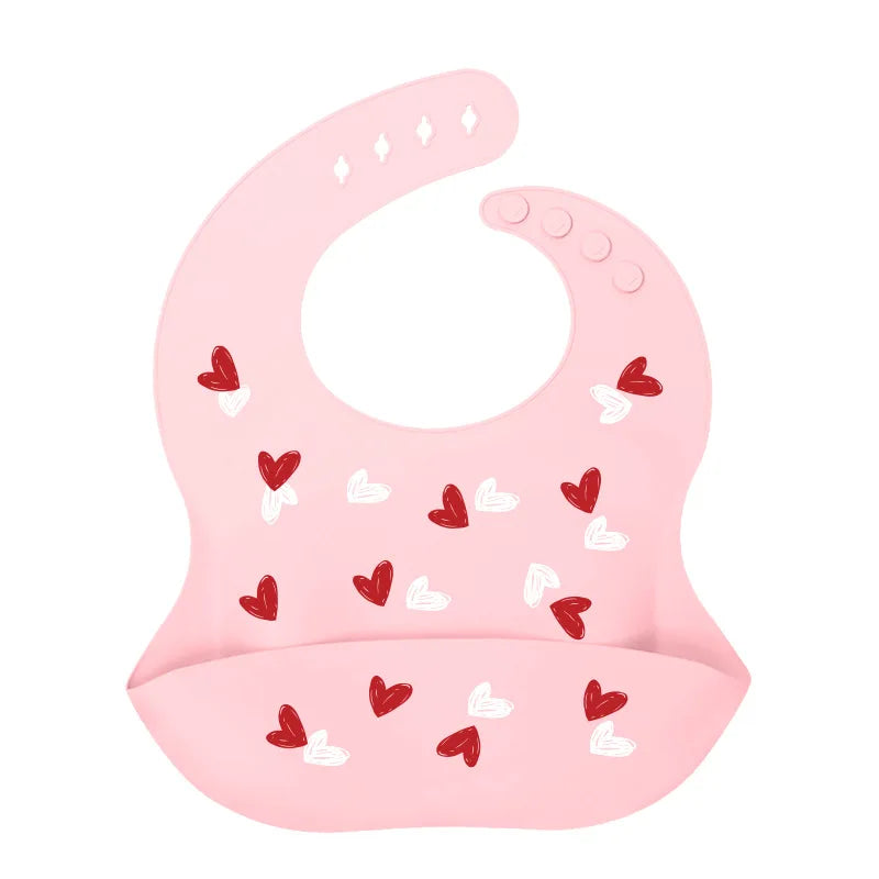 Baby Silicone Bib Waterproof Infant Bibs Fashionable Newborn Feeding Cloth Toddle Bibs Adjustable Saliva Towel For Boys Girls - Thrive & Baby