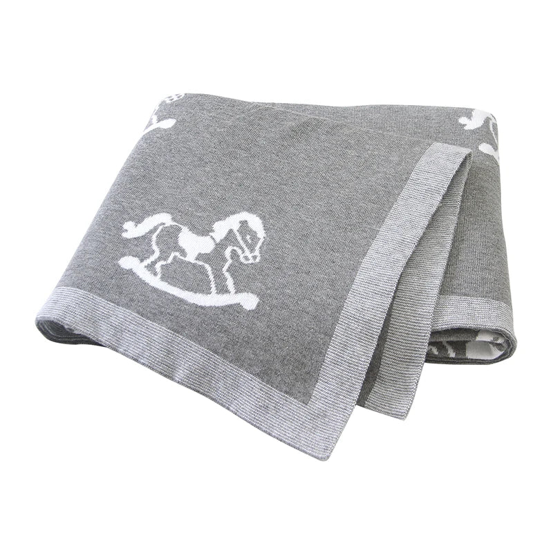 Knitted Baby Swaddle Blanket - Thrive & Baby