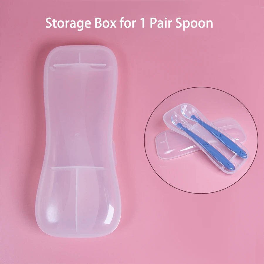9 Colors Baby Silicone Spoon Learning Spoon Star Pattern Large Small Spoon Set Soft Silicone Feeding Spoon Training Baby Reborn - Thrive & Baby