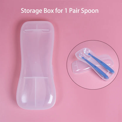 9 Colors Baby Silicone Spoon Learning Spoon Star Pattern Large Small Spoon Set Soft Silicone Feeding Spoon Training Baby Reborn - Thrive & Baby