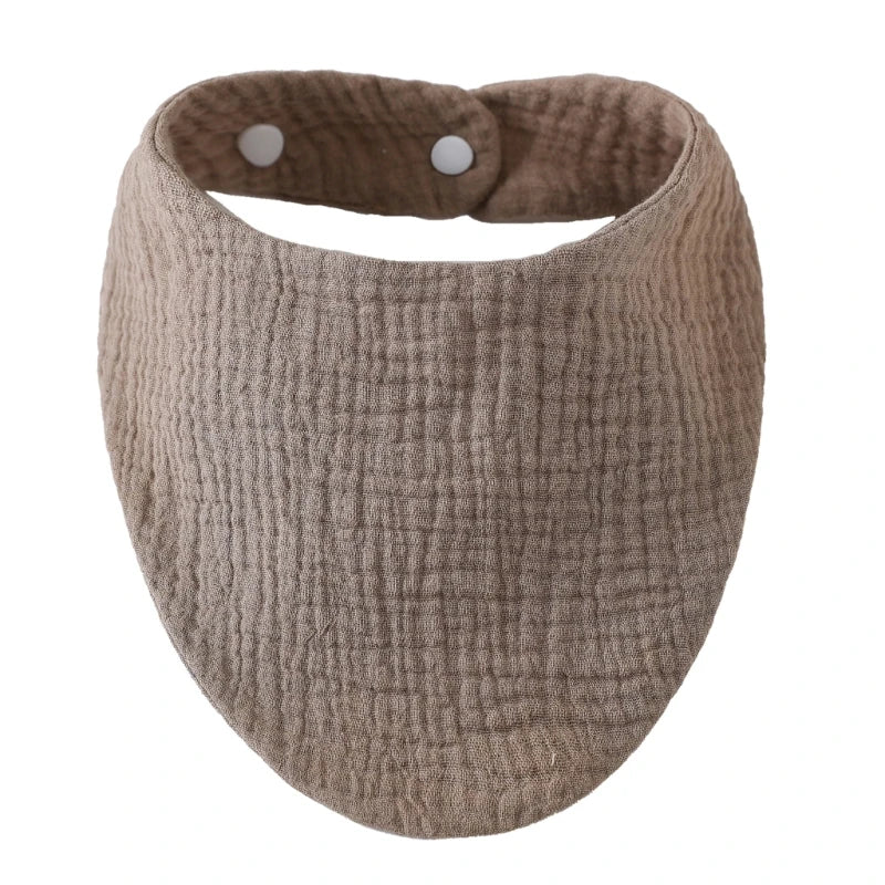 Baby Bibs Organic Cotton Muslin Scarf Burp with for Triangle Gauze Water Absorb Bandana for Boys Girls - Thrive & Baby