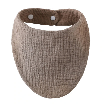 Baby Bibs Organic Cotton Muslin Scarf Burp with for Triangle Gauze Water Absorb Bandana for Boys Girls - Thrive & Baby