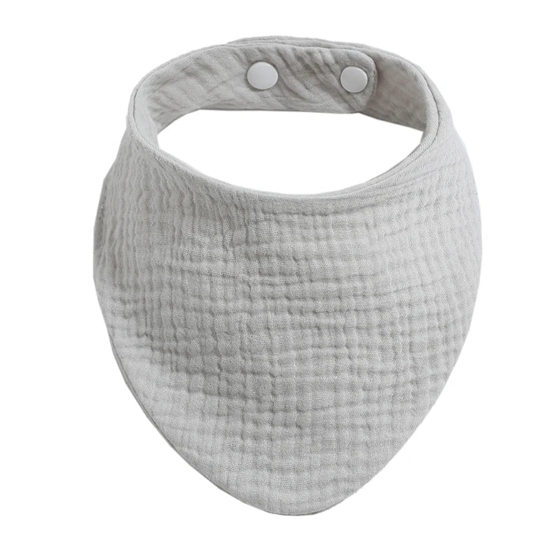 Baby Bibs Organic Cotton Muslin Scarf Burp with for Triangle Gauze Water Absorb Bandana for Boys Girls - Thrive & Baby