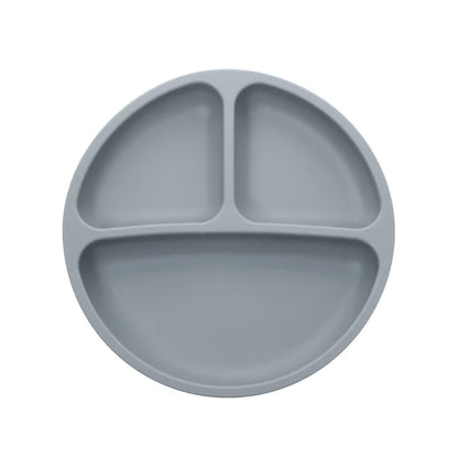 Baby Silicone Suction Cup Bowl Cute Bear Design Macaron Color 100% Food Grade Silicone BPA Free Double plate design for meals - Thrive & Baby