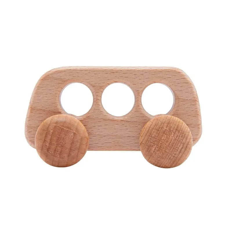 Baby Wooden Car Wooden Child Block For Babies BPA Free Organic Beech Animal Shape Baby Toy  Car Montessori Toys  Handmade Crafts - Thrive & Baby