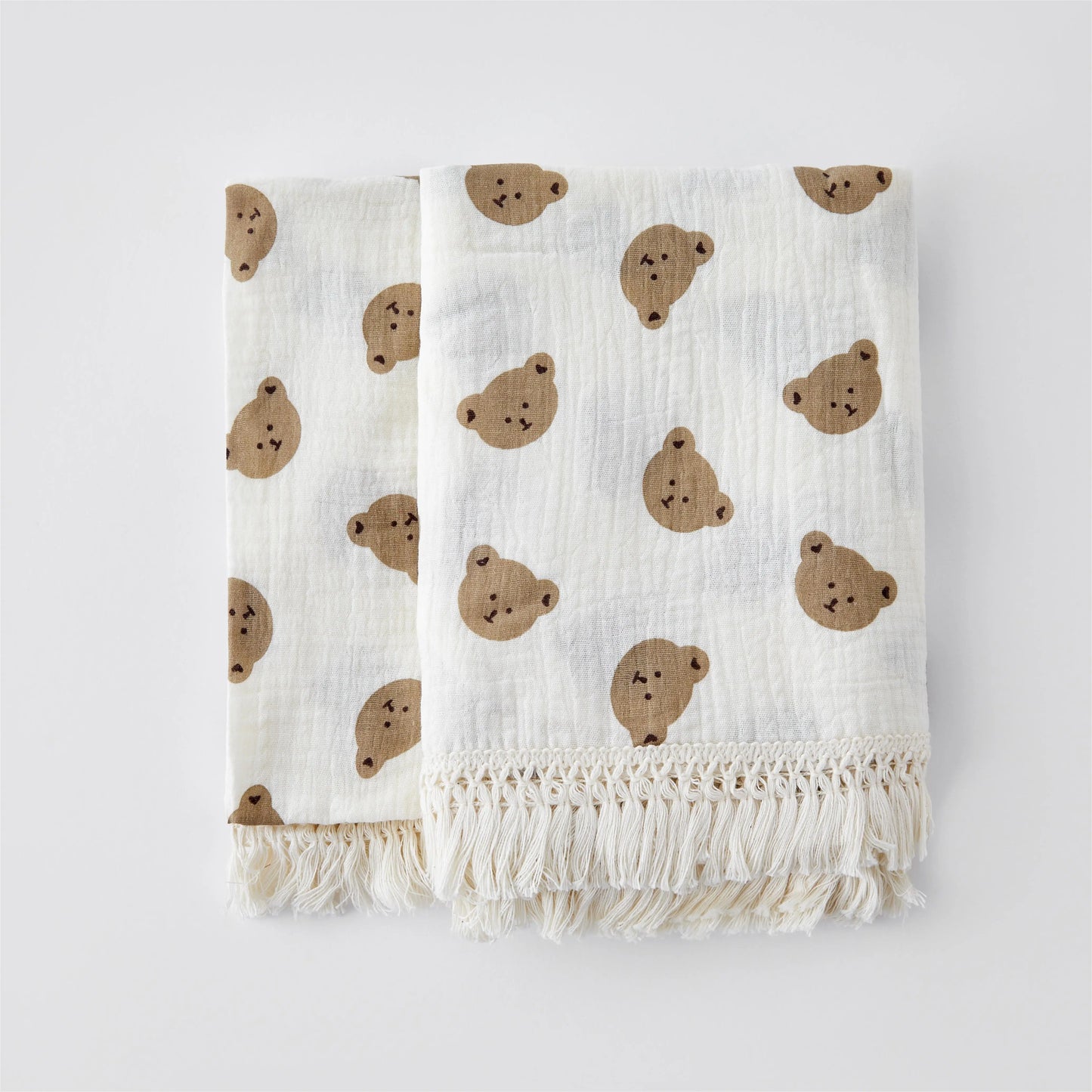 Organic Baby Blankets Muslin Swaddle For Newborn Fringe Double Layer Cotton Summer Blanket Bed Comforter Infant Baby Stuff Bebe - Thrive & Baby
