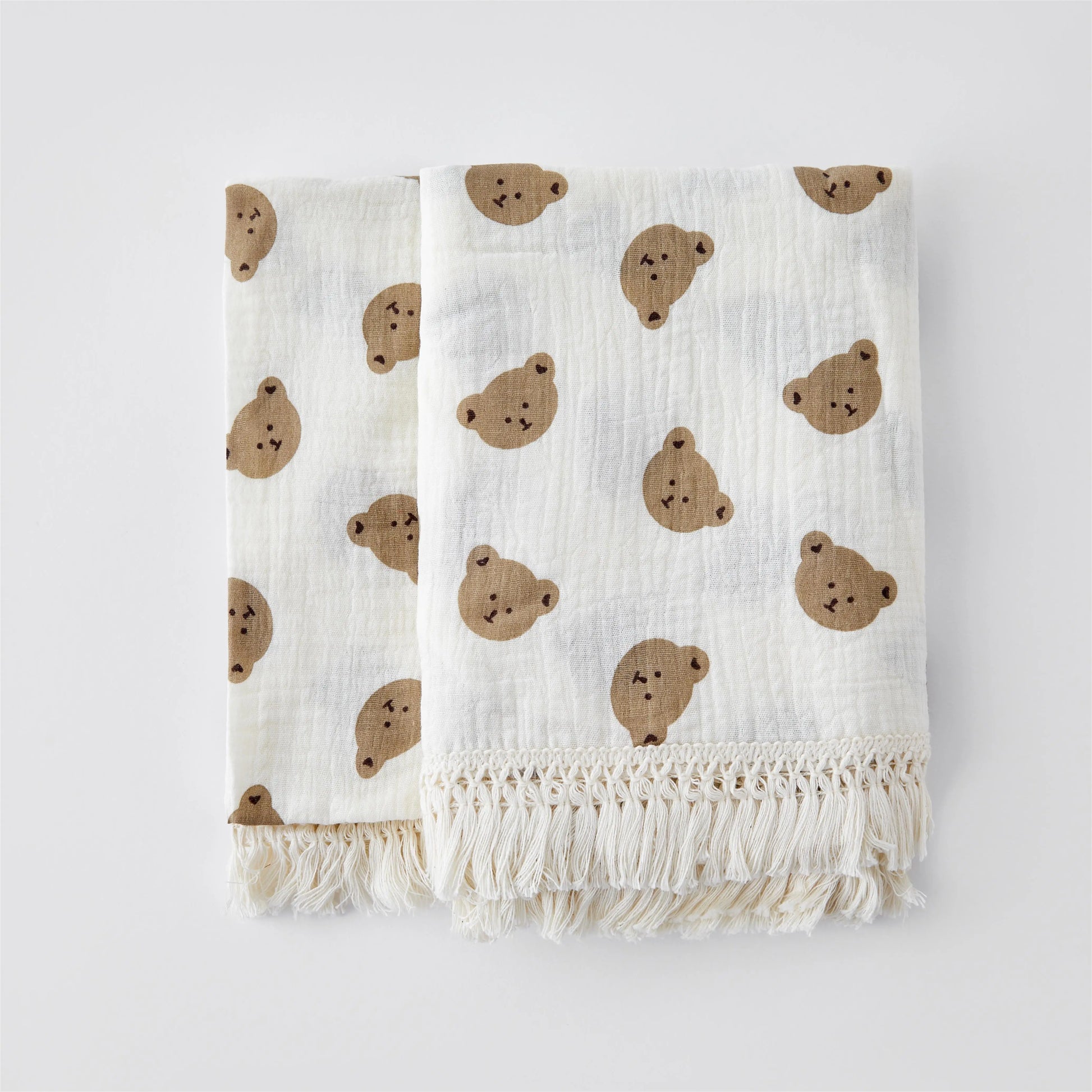 Organic Baby Blankets Muslin Swaddle For Newborn Fringe Double Layer Cotton Summer Blanket Bed Comforter Infant Baby Stuff Bebe - Thrive & Baby