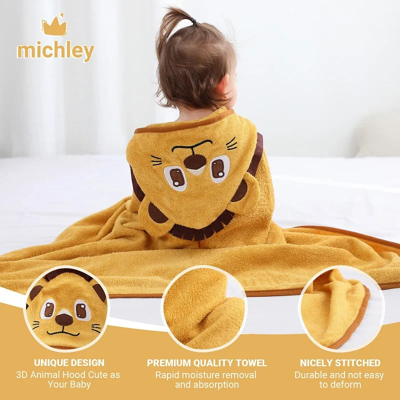 Lion Hooded Baby Towel - Thrive & Baby