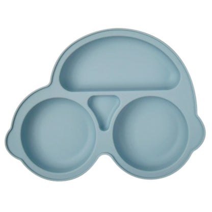 Baby Silicone Suction Cup Bowl Cute Bear Design Macaron Color 100% Food Grade Silicone BPA Free Double plate design for meals - Thrive & Baby