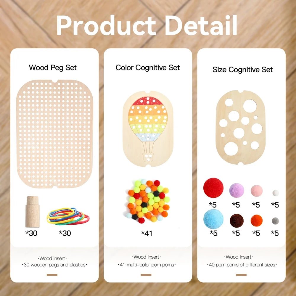 Montessori Sensory Tray Board Game,Early Educational Toys for Children Fine Motor skill Training Toys Sort Sensory Baby Toy Gift - Thrive & Baby