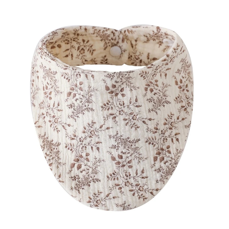 Baby Bibs Organic Cotton Muslin Scarf Burp with for Triangle Gauze Water Absorb Bandana for Boys Girls - Thrive & Baby