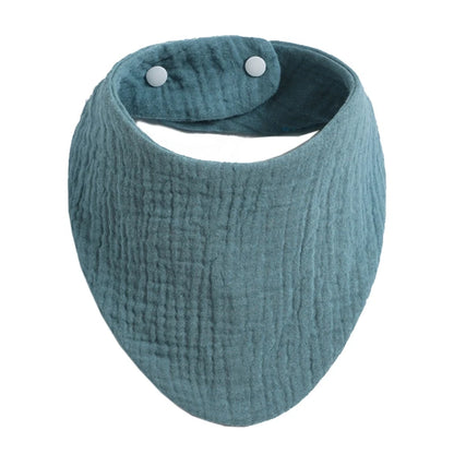 Baby Bibs Organic Cotton Muslin Scarf Burp with for Triangle Gauze Water Absorb Bandana for Boys Girls - Thrive & Baby