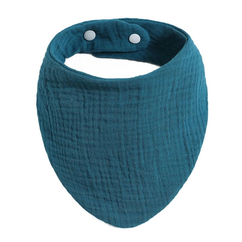 Baby Bibs Organic Cotton Muslin Scarf Burp with for Triangle Gauze Water Absorb Bandana for Boys Girls - Thrive & Baby