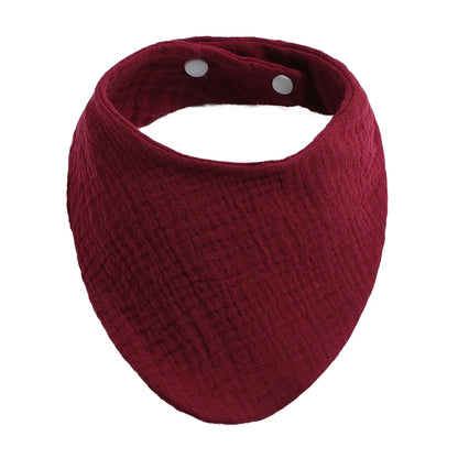 Baby Bibs Organic Cotton Muslin Scarf Burp with for Triangle Gauze Water Absorb Bandana for Boys Girls - Thrive & Baby