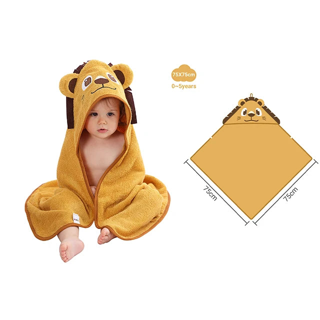 Lion Hooded Baby Towel - Thrive & Baby