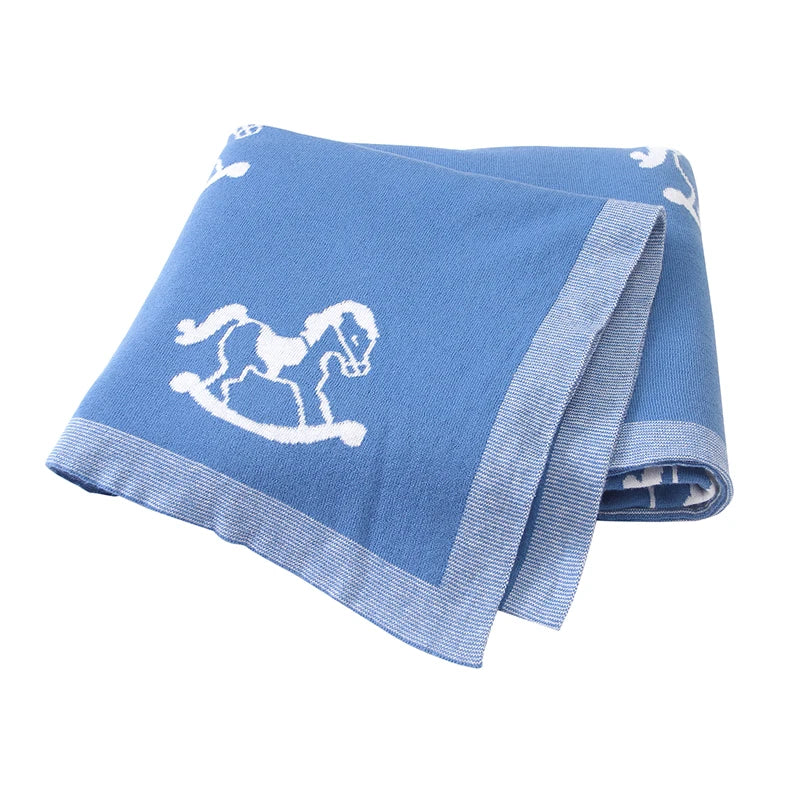 Knitted Baby Swaddle Blanket - Thrive & Baby