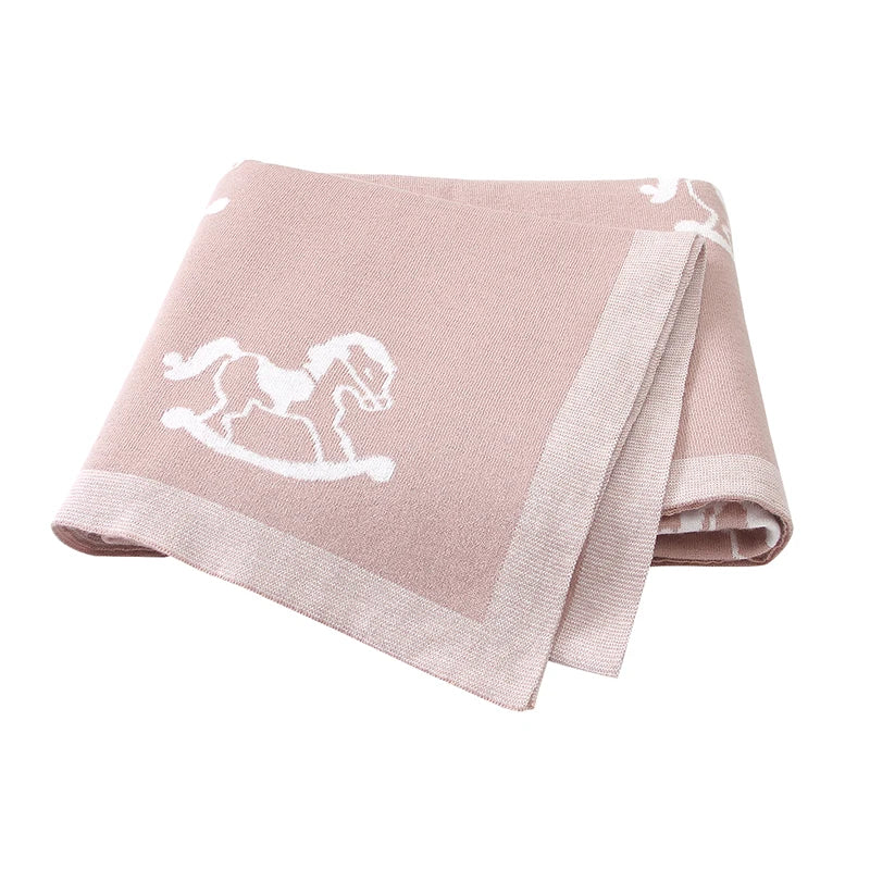 Knitted Baby Swaddle Blanket - Thrive & Baby
