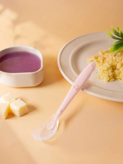 9 Colors Baby Silicone Spoon Learning Spoon Star Pattern Large Small Spoon Set Soft Silicone Feeding Spoon Training Baby Reborn - Thrive & Baby