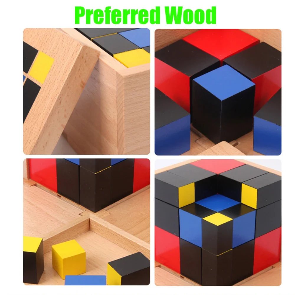 Montessori Math Teaching Binomial Trinomial Kids Wooden Toys Sensory Play Math Learning Toys For Kids 3+ Years Old Educational - Thrive & Baby