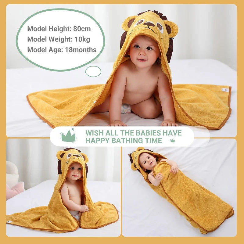 Lion Hooded Baby Towel - Thrive & Baby