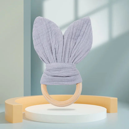 Organic Cotton Baby Nursing Bib Toddlers Burp Cloth For Boys Girls Rabbit Sleeping Dolls Blanket Newborn Soothe Appease Towel - Thrive & Baby
